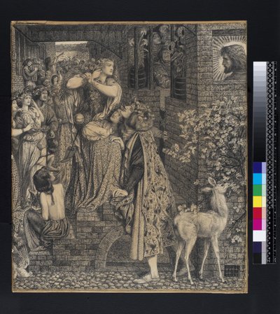 Mary Magdalene at the door of Simon the Pharisee, 1853-9 by Dante Gabriel Charles Rossetti